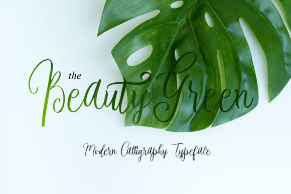 Beauty Green: A Script Font That Elevates Digital Branding