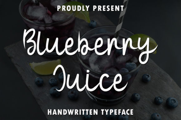Blueberry Juice: A Handwritten Font for Creative Crafters