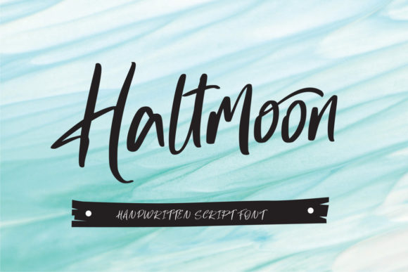 Haltmoon: A Handwritten Font for Editorial Elegance