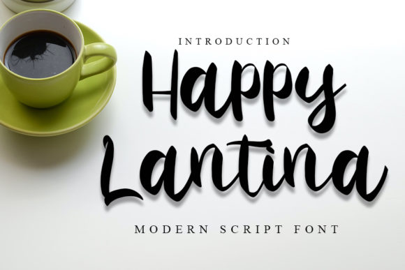 Happy Lantina: A Handwritten Font for Editorial Design