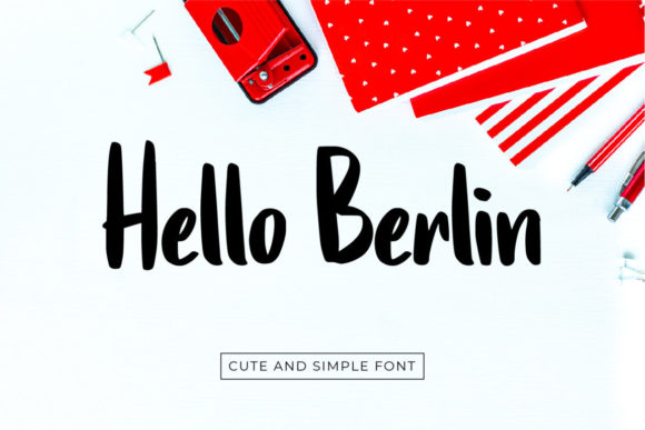Hello Berlin: A Bold Script Font for Editorial Design