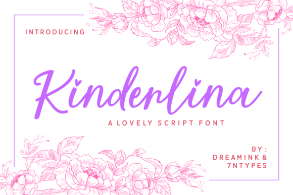 Kinderlina: A Romantic Script Font for Campaign Creatives
