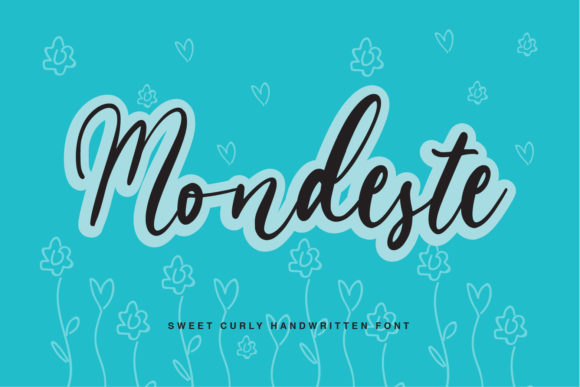 Mondeste: A Script Font for Crafters and Product Creators