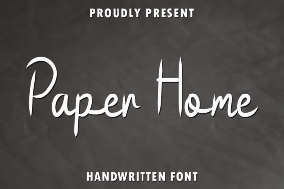 Paper Home: A Script Font for Elegant Web Design
