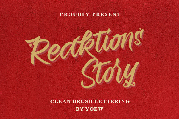 Reaktions Story: A Font That Speaks with Confidence