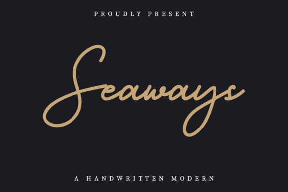 Seaways: A Handwritten Font for Beautiful Craft Projects